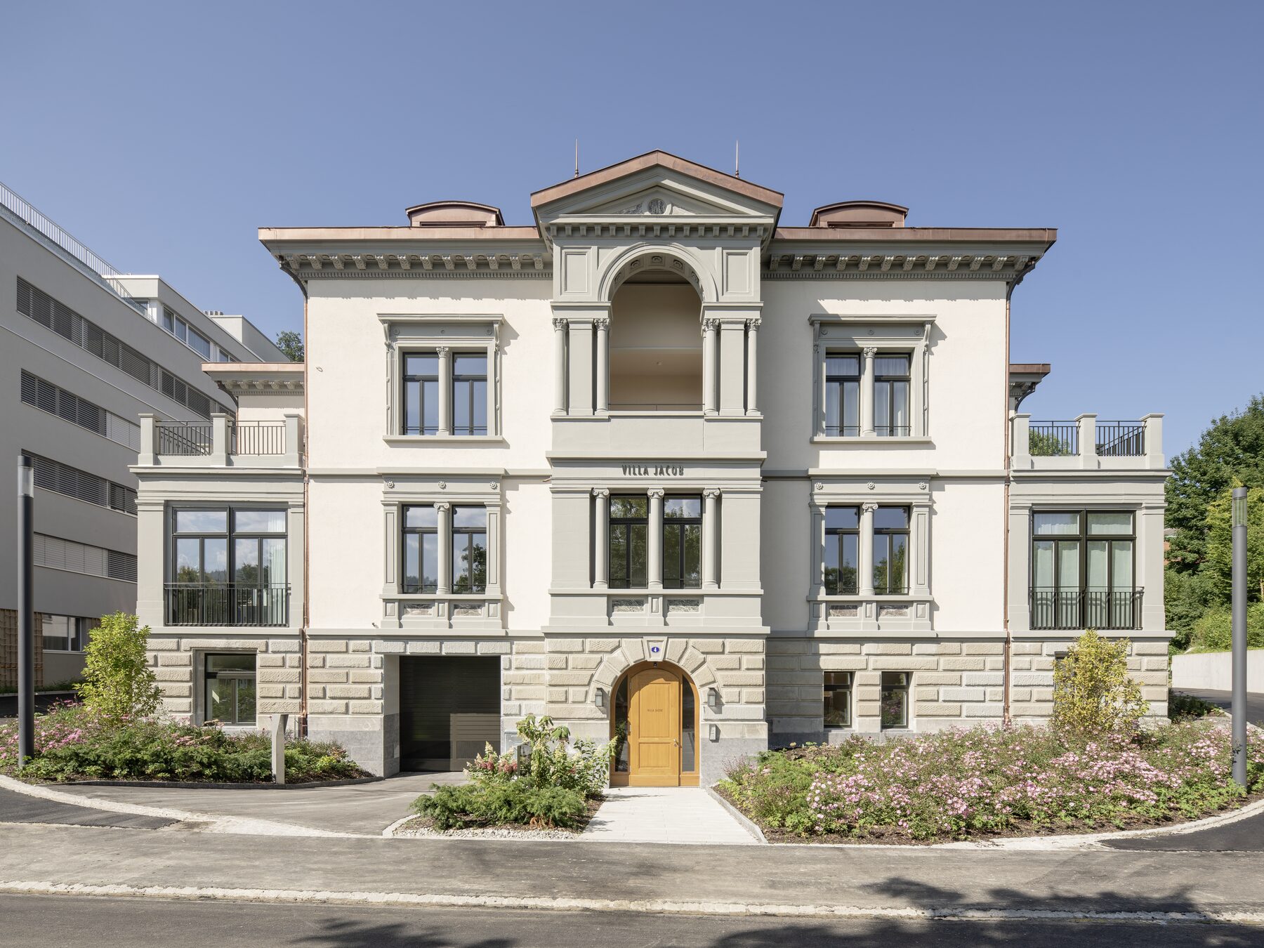 Villa Jacob St. Gallen – Aussenansicht des denkmalgeschützten Gebäudes