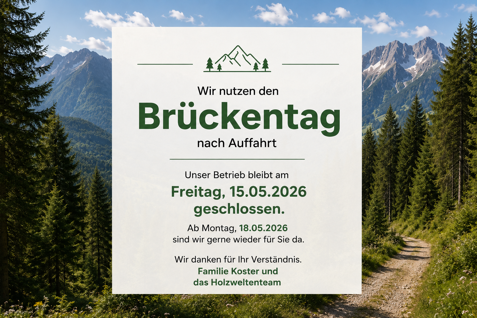Wir machen die Brücke